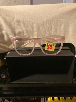 Pink Square Eyeglass Frames Coach