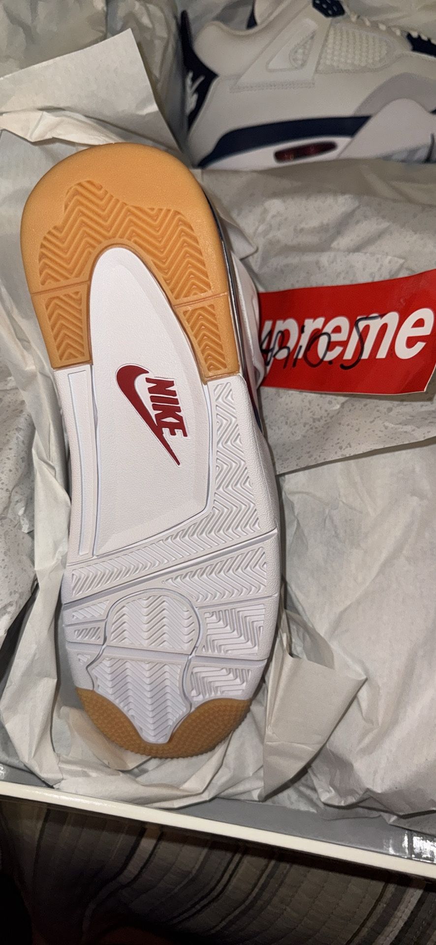 Navy Blue Sbs Jordan 4s Brand New