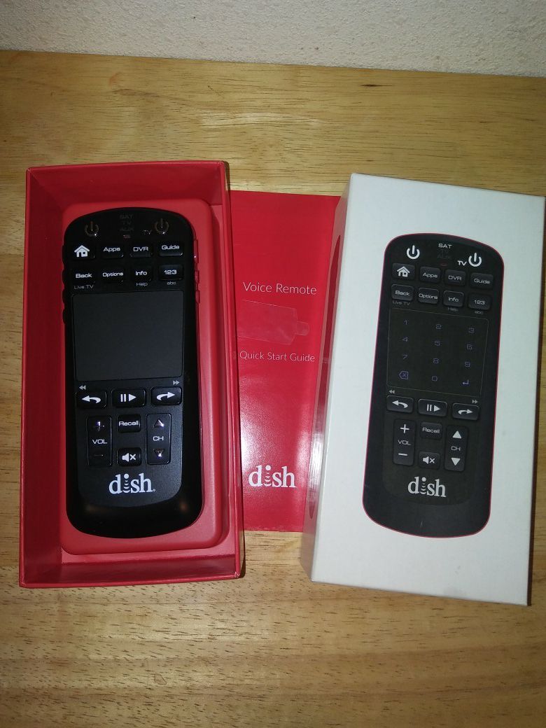 Upgraded touch dish remotes