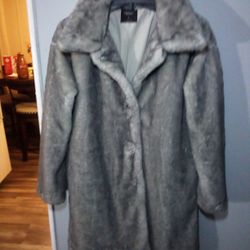 VERA WANG 3/4 Faux Mink Fur Jacket 