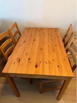 Ikea dining room table and 4 chairs