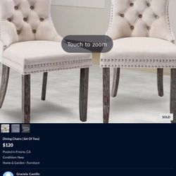 Dining Chairs ( Set Of Two)