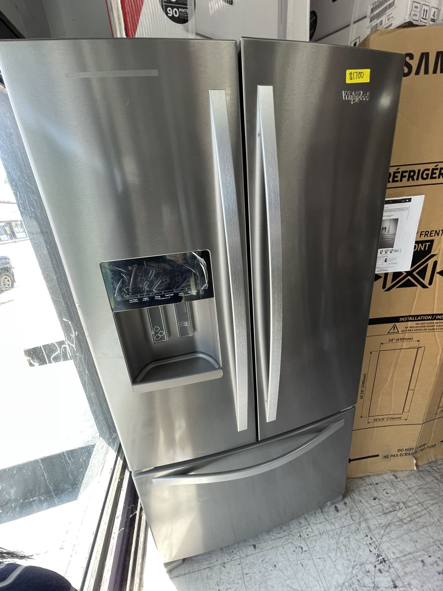 Whirlpool French Door In Stainless Steel New Open Box