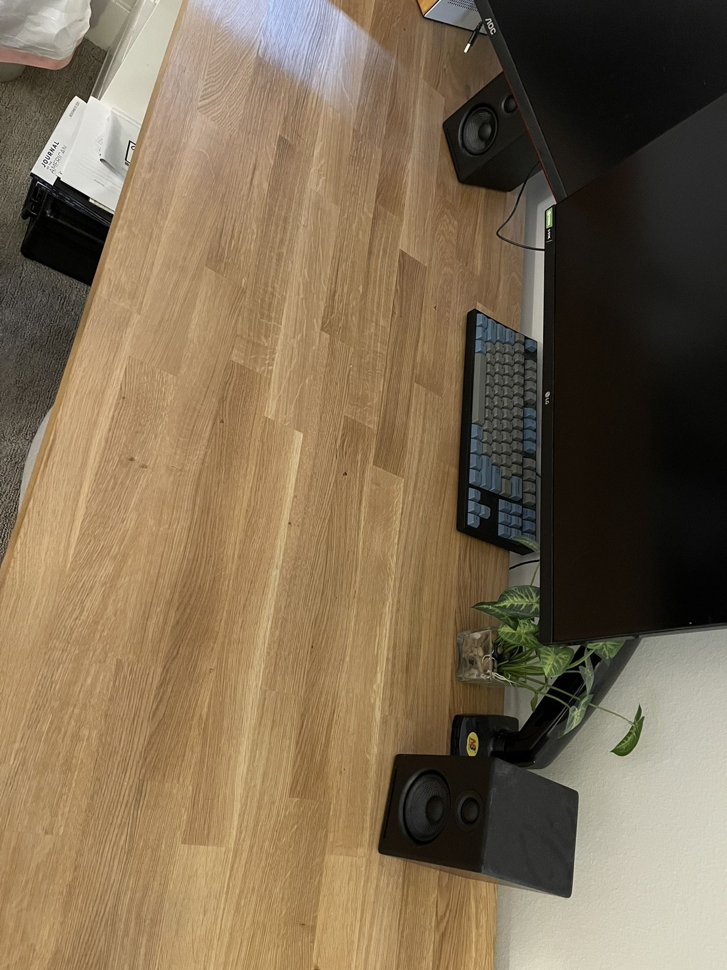 ikea karlby 74x25 oak countertop table desk for Sale in Rossmoor, CA