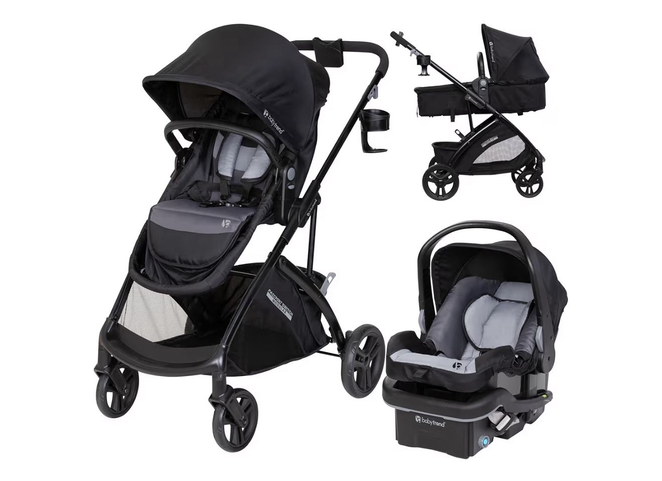 Baby Trend Passport® Switch 6-in-1 Modular Stroller Travel System with EZ-Lift™ PLUS Infant Car Seat