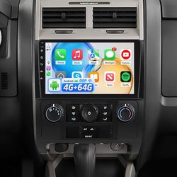 4G+64G Android Radio for Ford Escape 2007-2012 Car Stereo 9 inch Screen Wireless Carplay/Android Auto/32 EQ Audio/1280 * 720 Screen/SWC/Bluetooth/5G W