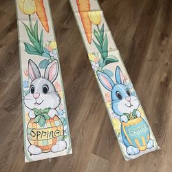 $20, 2 Easter/Spring banners 