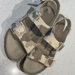 NEW Mens Birkenstock Camaflouge Birko-flo Buckle soft sandals Size 43 US10 280