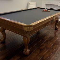 Pool Table 8ft ( Free Delivery & Set Up & New Color Felt Of Your Choice )