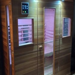 HealthMate Health-Mate Sauna New Infrared Full Spectrum 3 Person 120v Indoor or Outdoor Tecoloy Technology 