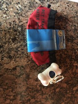 Pet travel bowl& pick up bags