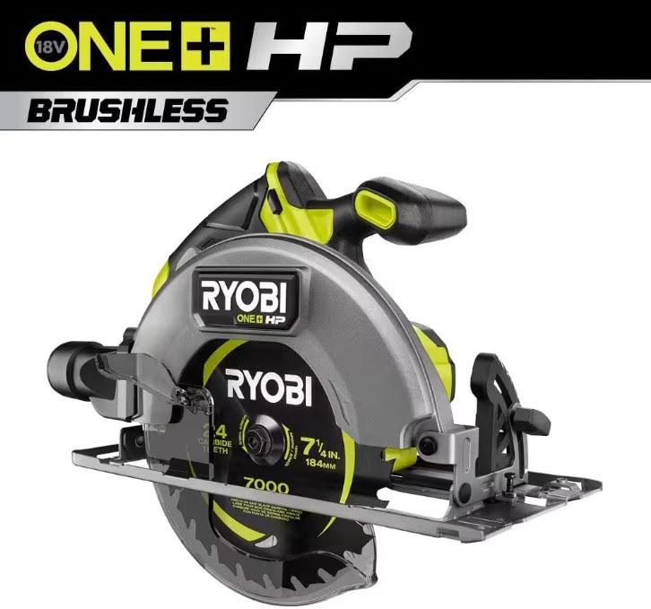 RYOBI ONE+ HP 18V Brushless Cordless 7-1/4 in. Circular Saw (Tool Only)