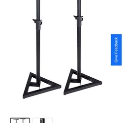 Proline PL6000P Adjustable Studio Monitor Stand - Pair Black