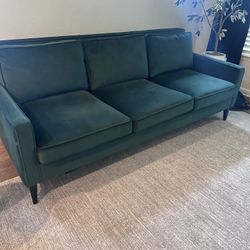 Velvet Green Sofa