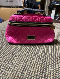 Betsey Johnson Quilted Pink Train Case Bag