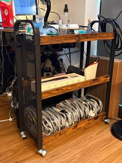 2 industrial 3-tier rolling cart (sold together or separate)