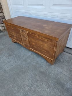 Antique cedar trunk lane