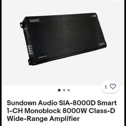 8000 Watt Sundown Audio Amp