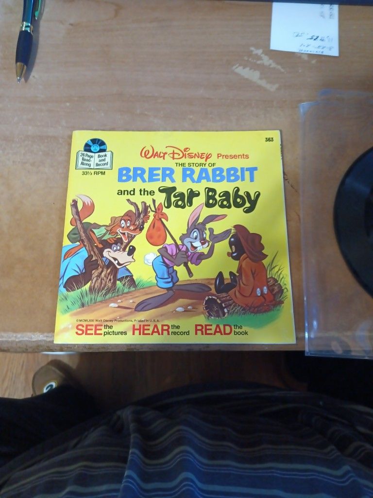 Walt Disney 1977 Book And Record 