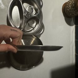 Stainless steel kids plates