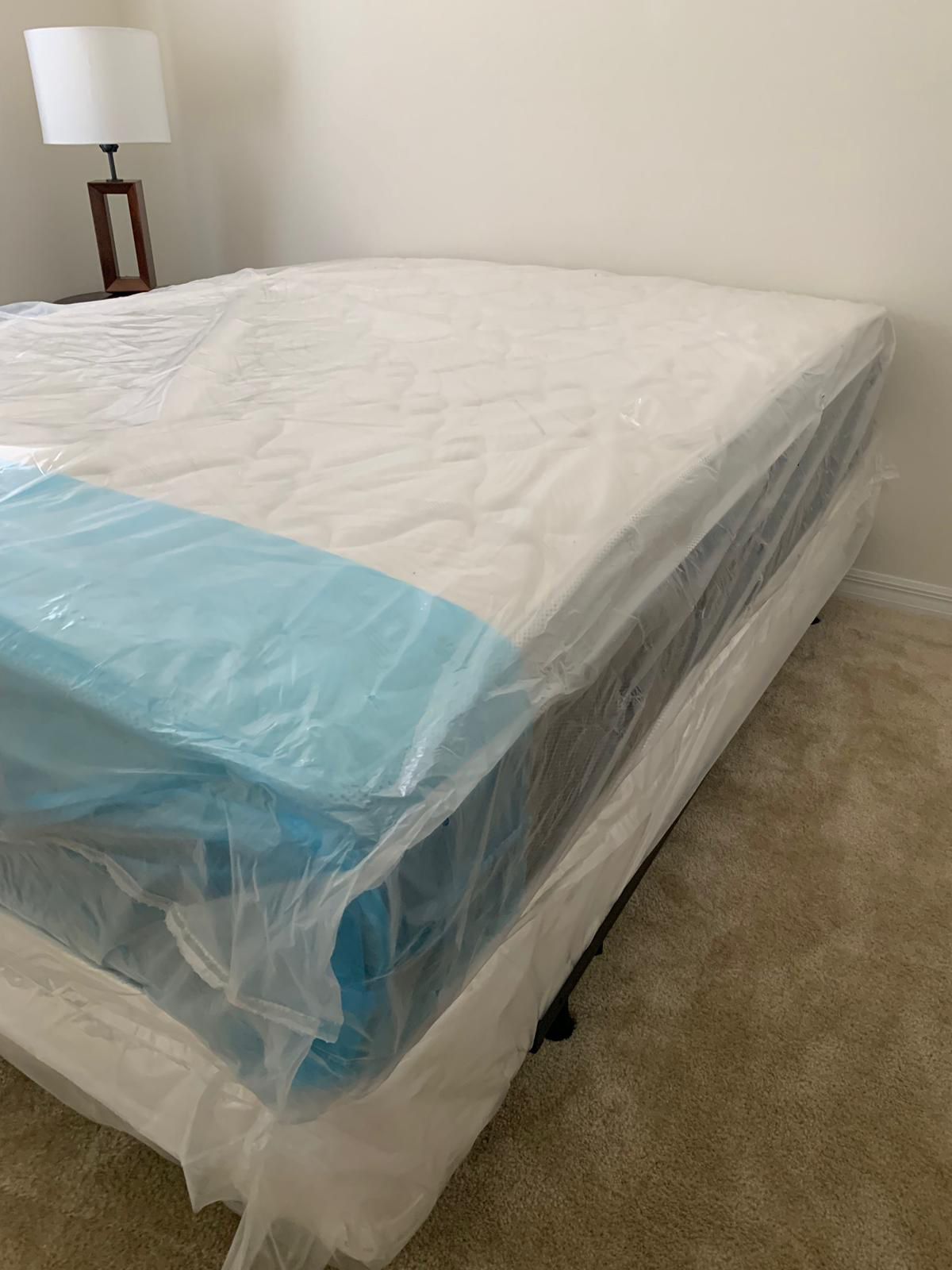 New Queen Mattress  And Box Spring 2pc  Bed Frame Is Not Included 