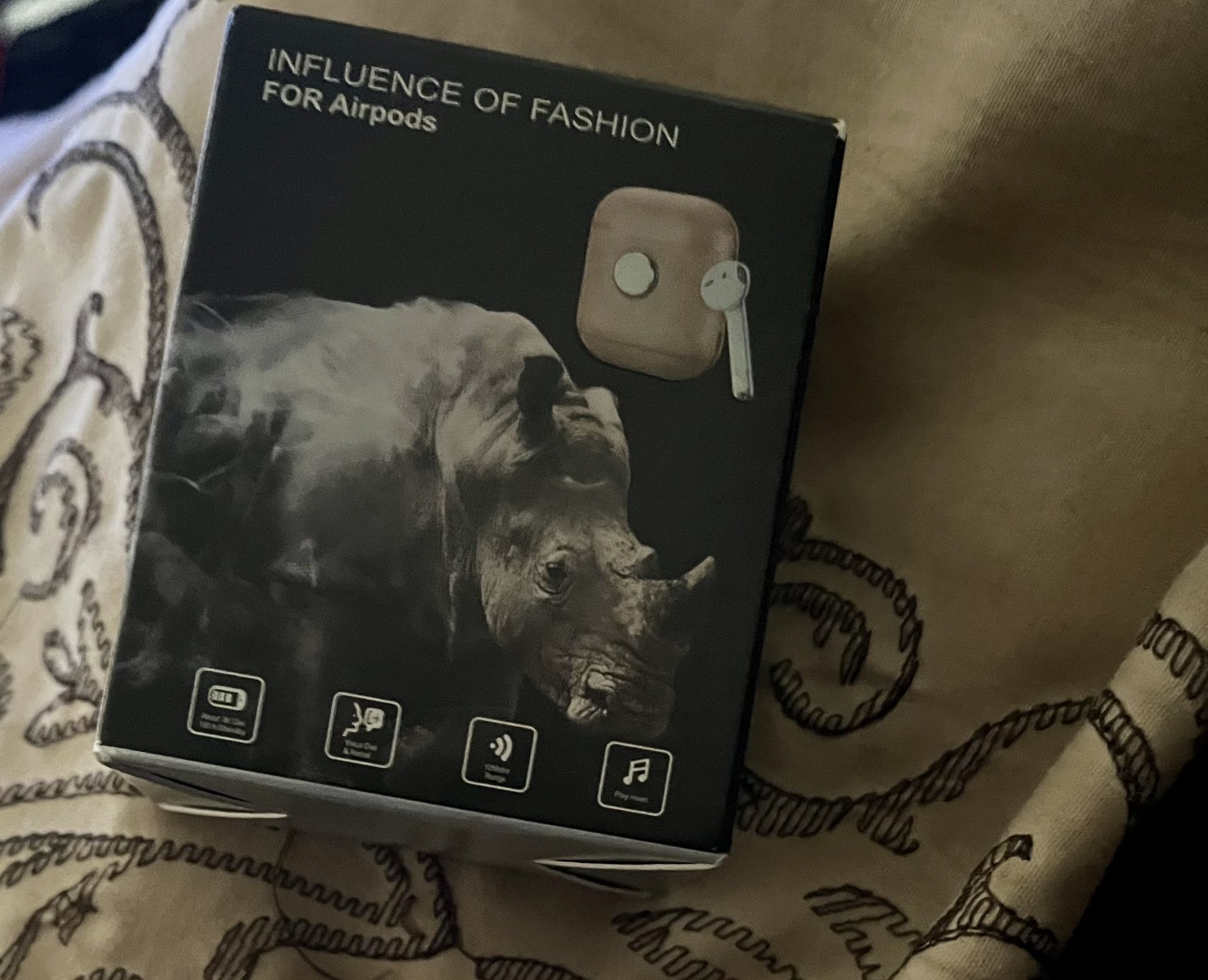 Silver Fashionable Case For AirPods