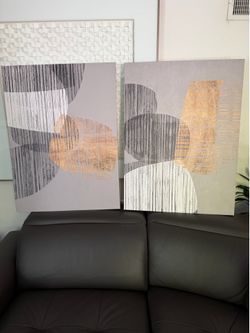 Two 30”W x40”T wall paintings