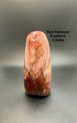 Red Feldspar Genuine Freeform Stone from Madagascar 1.94lbs