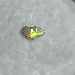 stunning rainbow honeycomb opal