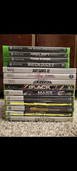 Xbox 360, Xbox One, Xbox, PS4, and Wii Games