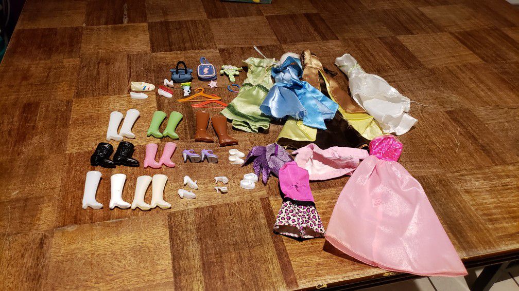 Barbie clothes and doll shoes