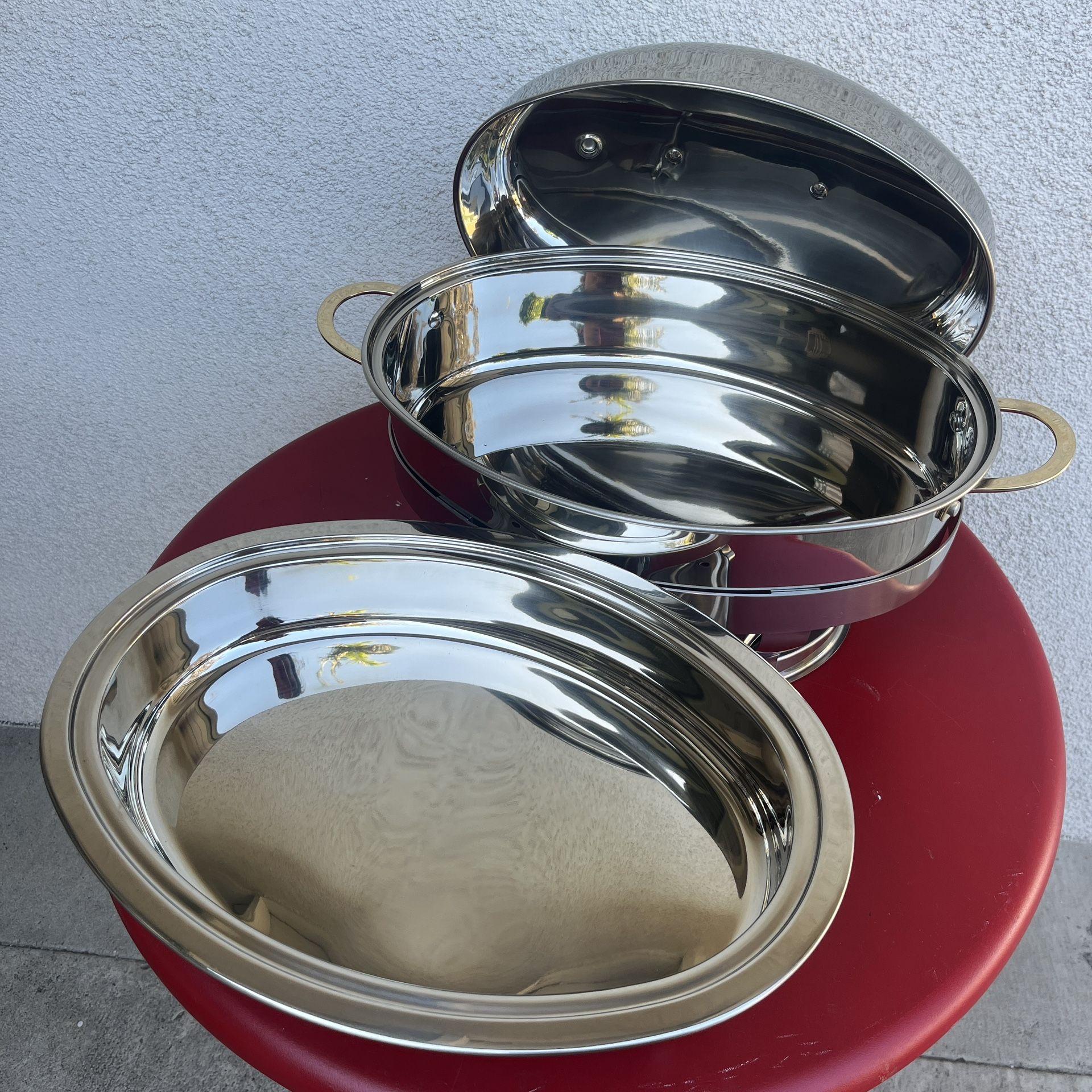 New Roasting Chafer Set, Stainless Steel