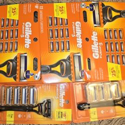 Fusion 5 Razors And Cartridges  Everything For $65