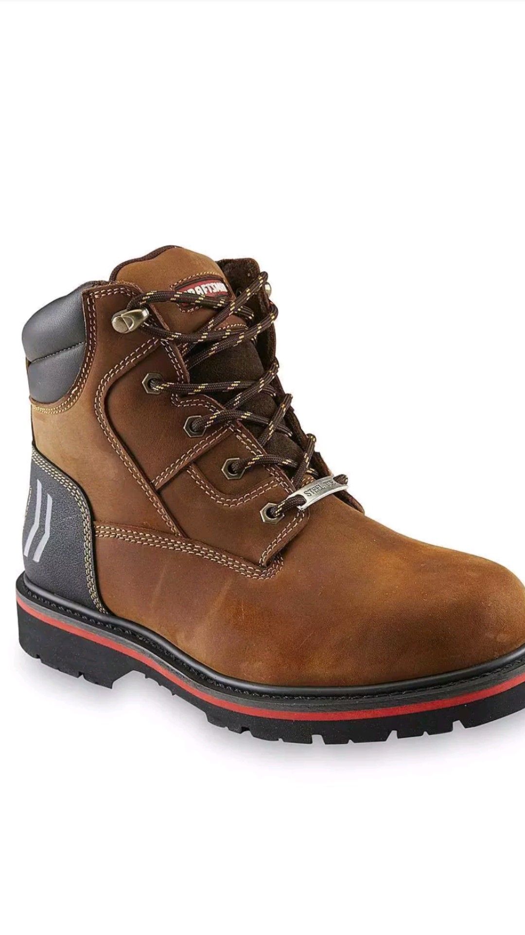 MENS WORK BOOTS CRAFTSMAN STEEL TOE WATERPROOF SLIP OIL NEW SIZE