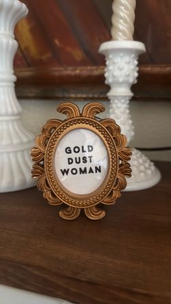 New 2x3” Gold dust woman Stevie nicks inspired framed art miniature