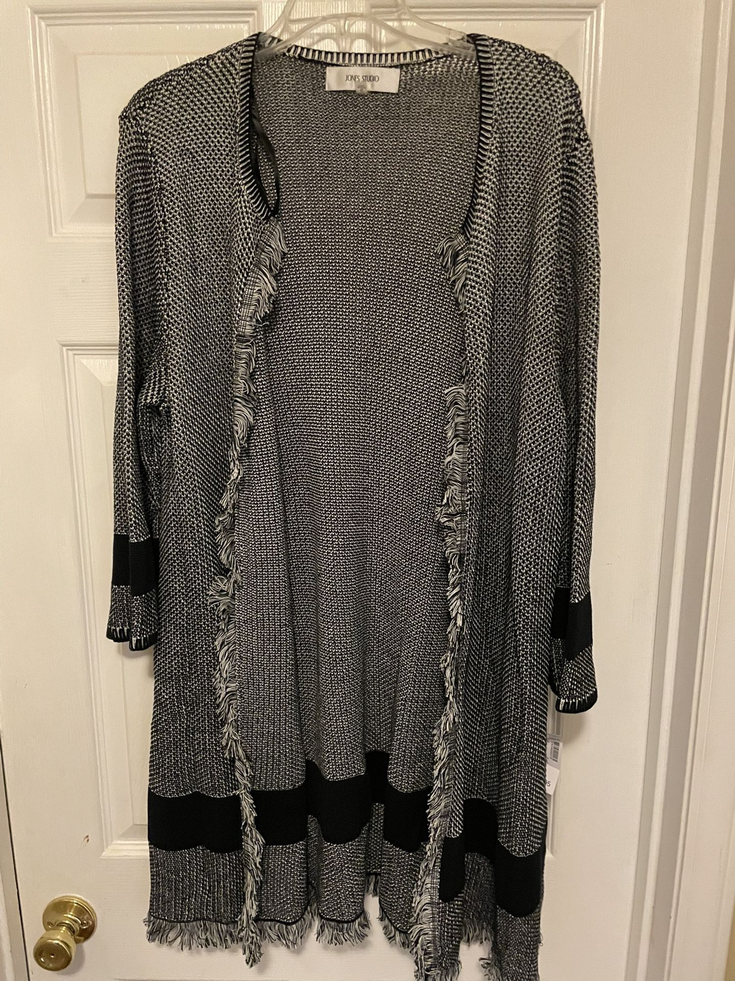 Jones Studio Women's Open Front Cardigan  SzXL  Knit Sweater 