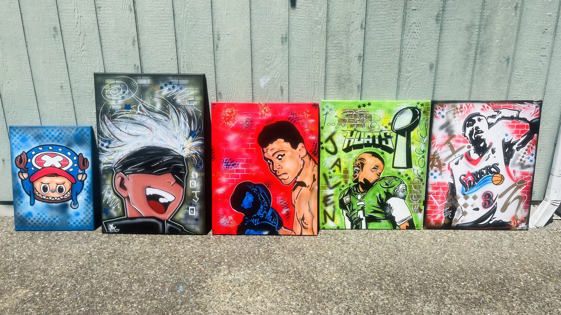 Custom Airbrush canvas Art