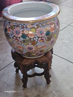Macetero de porcelana