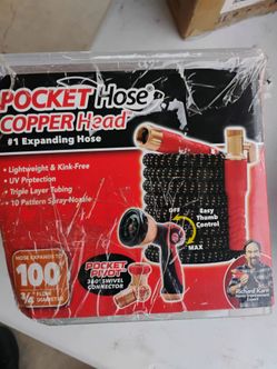 Pocket Hose Copper Head 100ft Expanding Hose