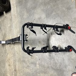 Allen Sports Locking 4-Bicycle Hitch Rack, Fits 2" Receiver Hitch, 140 lbs. Capacity, Black