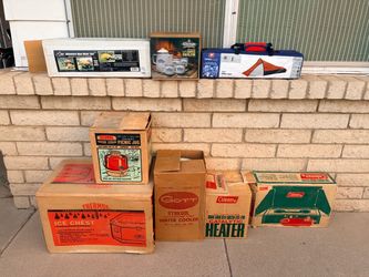 Camping and picnic supplies lot