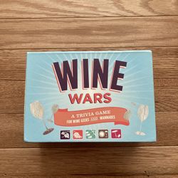 Wine Wars Trivia Game For Wine Geeks And Wannabes NWT 2009 Family Friendly Game