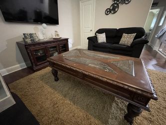 Ashley TV Stand, Coffee Table And Two Side Tables