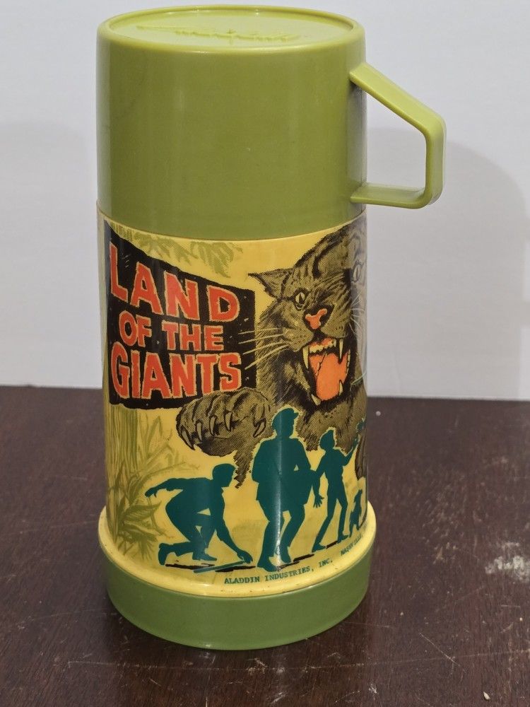 Vintage Aladdin LAND OF THE GIANTS Thermos With Lid