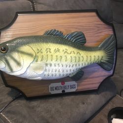 Vtg ** 1999 BIG MOUTH BILLY BASS The Singing Fish