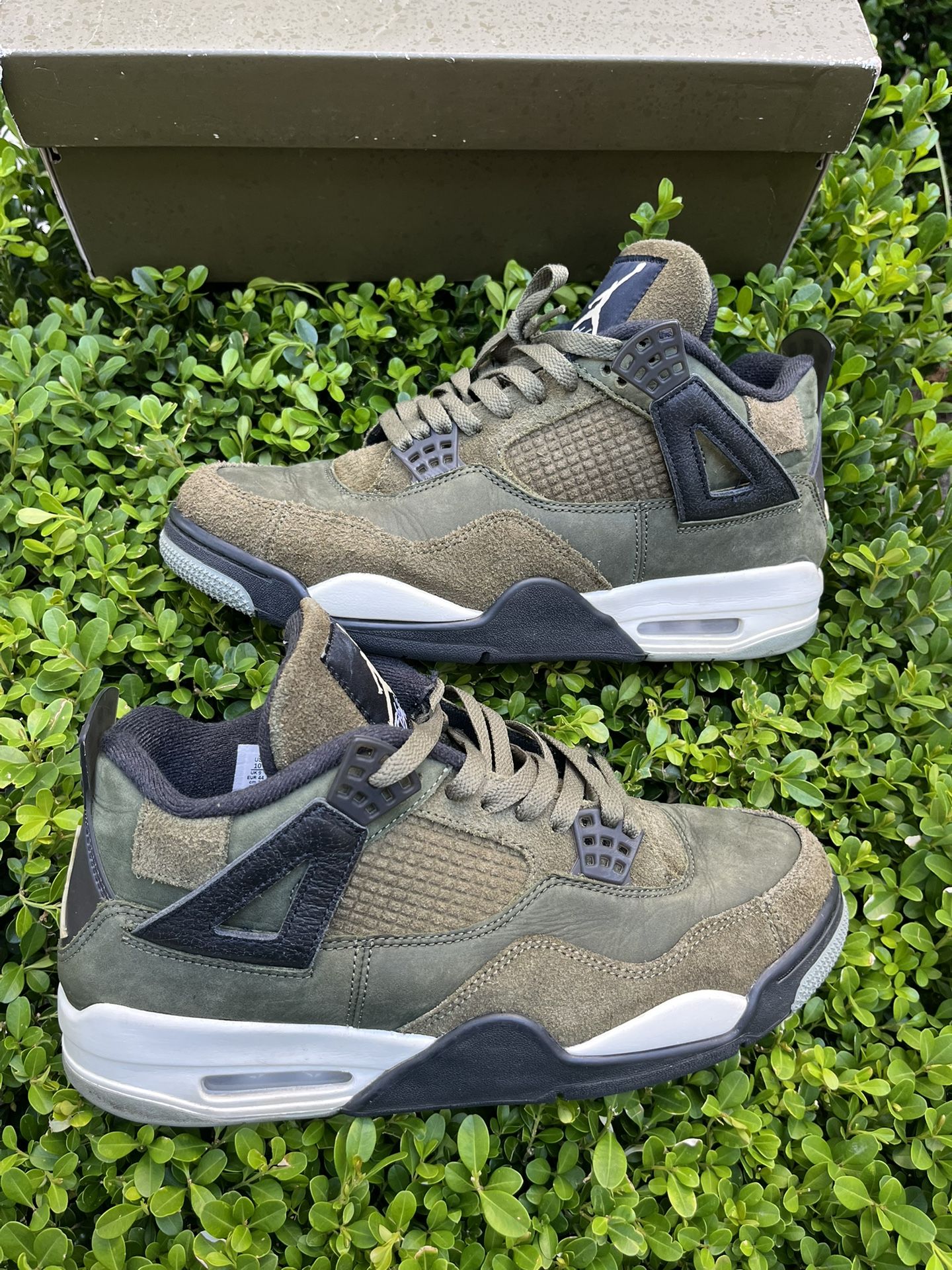 Size 10 - Jordan 4 SE Retro Low Craft - Olive