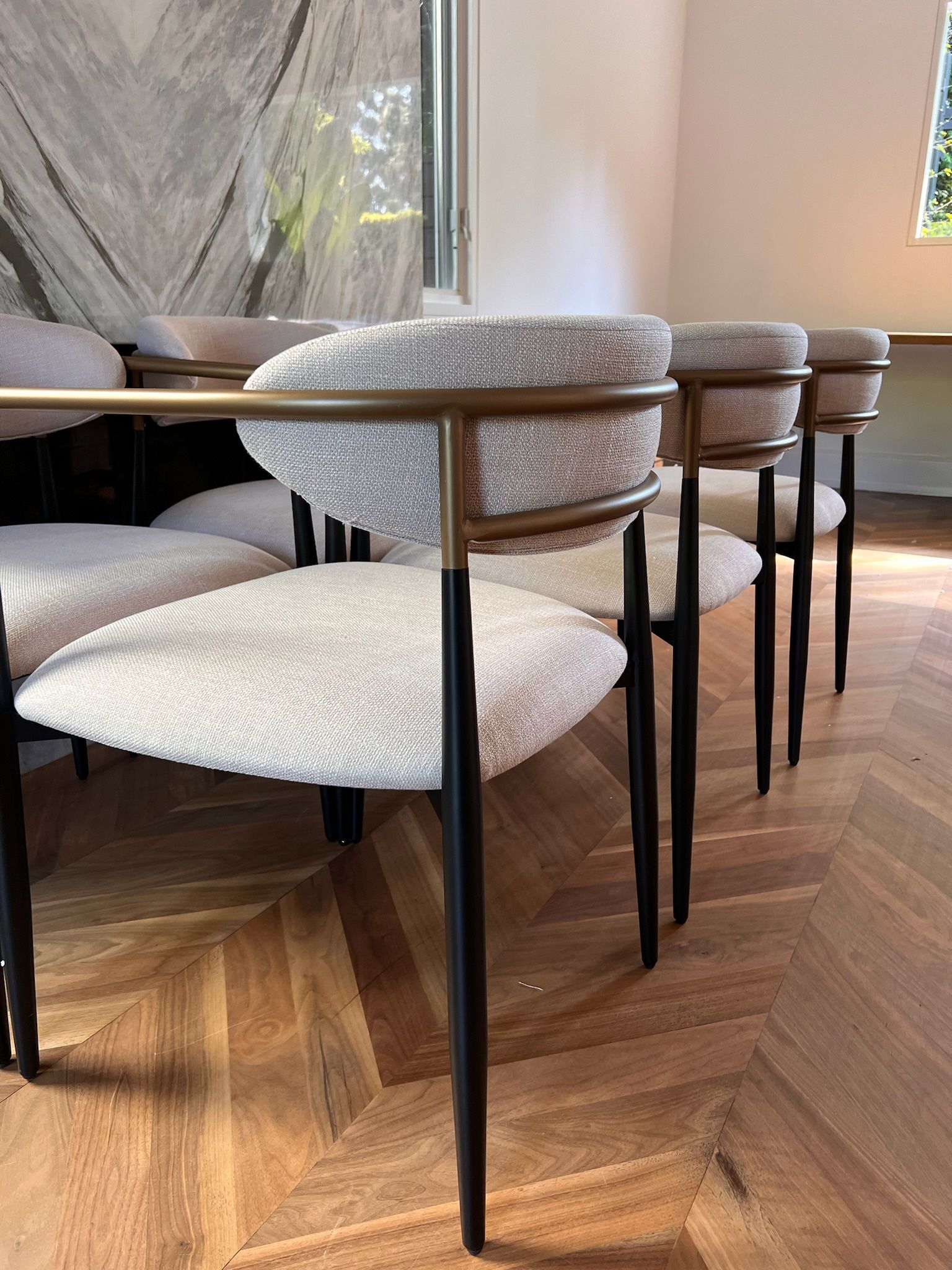 Mid Century Modern Dining Chair - Free Delivery ✅ $145 Per Chair - Arhaus Jagger Dupe