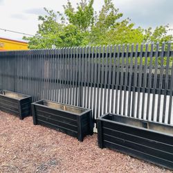 Beautiful privacy wall Frame Planter Box Garden Bed Outdoor Design cedar redwood AC pool equipment cover