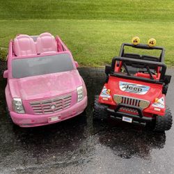 Price For All! Power Wheels Escalade & Jeep with Battery & Charger