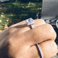 3CT Cushion Engagement Ring Thumbnail